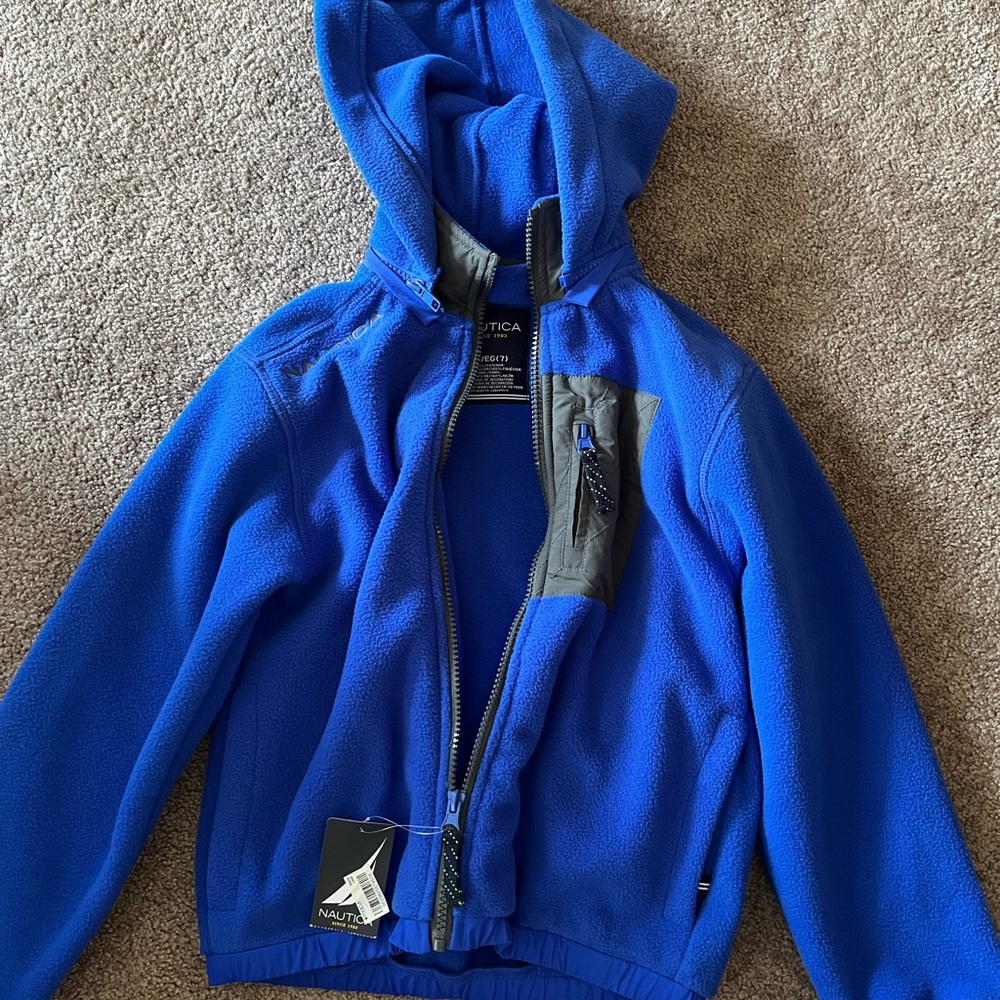 Boys XL (7) Nautica Fleece Jacket. NWT